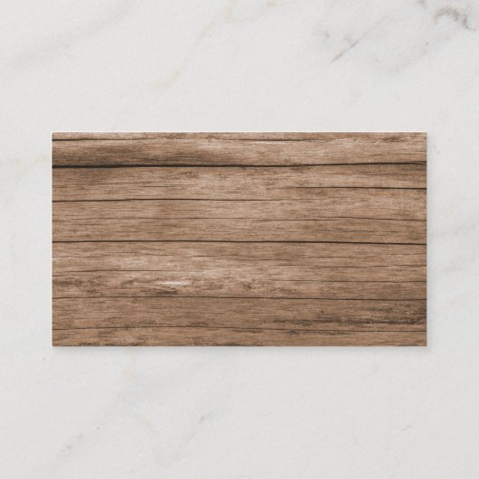 Carte De Visite Bois rustique (Dos)