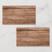 Carte De Visite Bois rustique (Devant / Derrière)