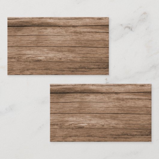 Carte De Visite Bois rustique (Devant / Derrière)