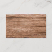 Carte De Visite Bois rustique (Devant)