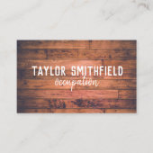 Carte De Visite bois rustique (Devant)