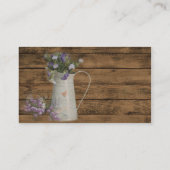 Carte De Visite bois rustique de grange de lavande primitive de (Dos)