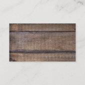 Carte De Visite Bois rustique pour camion Vintage (Dos)