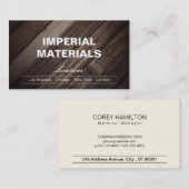 Carte De Visite Bois | Supports (Devant / Derrière)