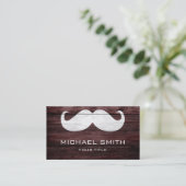 Carte De Visite Bois vintage #2 de moustache (Debout devant)