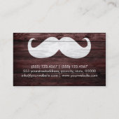 Carte De Visite Bois vintage #2 de moustache (Dos)