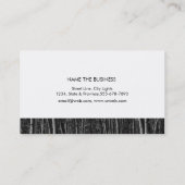 Carte De Visite Boisier naturel Entretien du paysage pelouse (Dos)