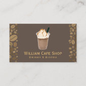 Carte De Visite Boisson café | Haricots à café (Devant)