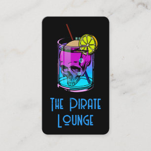 Carte De Visite Boisson Cocktail Coloré   Crâne