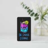 Carte De Visite Boisson Cocktail Coloré | Crâne (Debout devant)