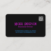 Carte De Visite Boisson Cocktail Coloré | Crâne (Dos)
