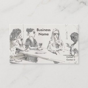 Carte De Visite Boissons au pub déjeuner dessin