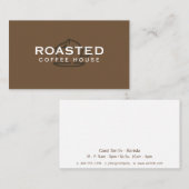 Carte De Visite Boissons de café de spécialité (Devant / Derrière)