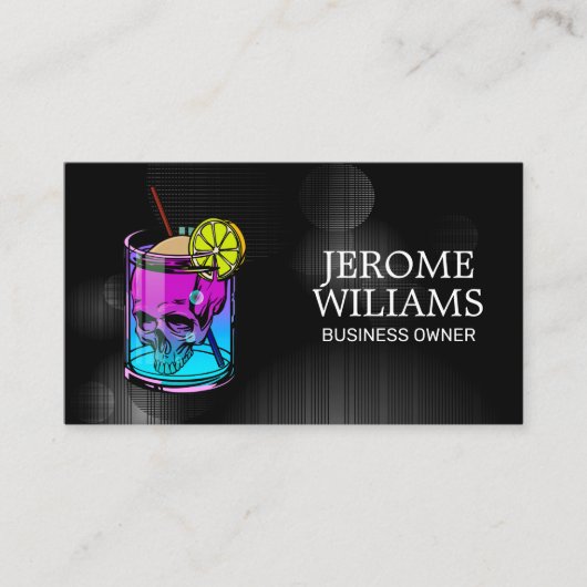 Carte De Visite Boissons de cocktail | Restaurant | Bar (Devant)