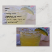 Carte De Visite Boissons de glace de margaritas (Devant / Derrière)