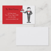 Carte De Visite Boissons de portion de serveur (Devant / Derrière)