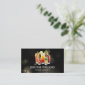 Carte De Visite Boissons Mixtes Assorties | Arrière-plan des illum (Debout devant)