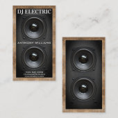 Carte De Visite Boîte à haut-parleur du caisson | Cuir (Devant / Derrière)