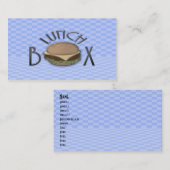 Carte De Visite boîte à lunch (Devant / Derrière)