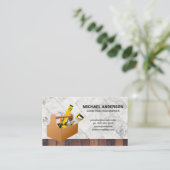 Carte De Visite Boîte à outils | Bois | Marbre (Debout devant)