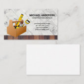 Carte De Visite Boîte à outils | Bois | Marbre (Devant / Derrière)