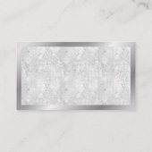 Carte De Visite Boîte à outils de menuiserie | Bordure métallique  (Dos)