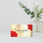 Carte De Visite Boîte à Roses Cadeaux Fleurs (Debout devant)