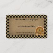 Carte De Visite Boîte à saltbox rustique primitive sur Kraft (Dos)