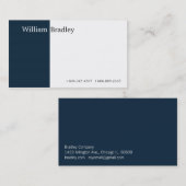 Carte De Visite Boîte bleue II (Devant / Derrière)