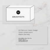 Carte De Visite Boîte de Design d'intérieur Architecture Master Pl (Devant / Derrière)