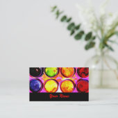 Carte De Visite boîte de peinture d'aquarelle - artiste, tuteur (Debout devant)