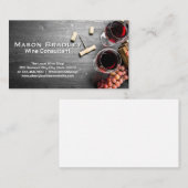 Carte De Visite Boîte de raisins | Vins et lièges (Devant / Derrière)