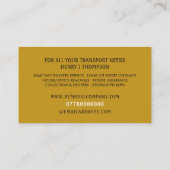 Carte De Visite Boîte de suppression, société de suppression (Dos)