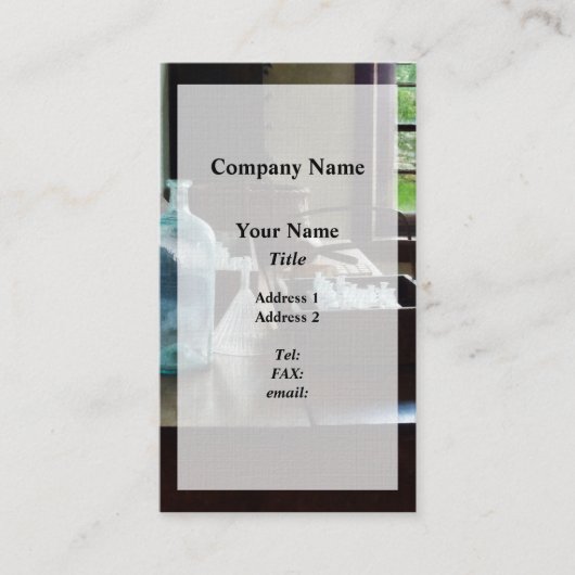 Carte De Visite Boîte de tubes d'essai (Devant)