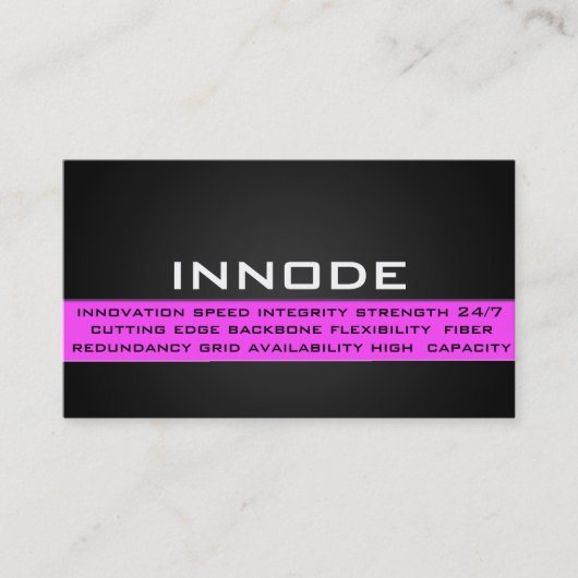 Carte De Visite Boîte d'information dans le rose (Devant)