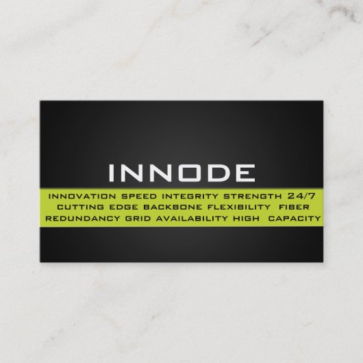 Carte De Visite Boîte d'information en vert (Devant)