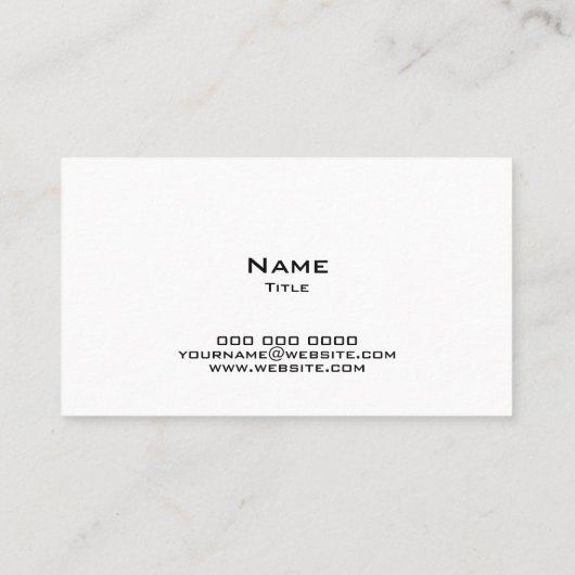 Carte De Visite Boîte en carton usé (Dos)