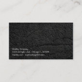 Carte De Visite Boîte en cuir noire (Dos)