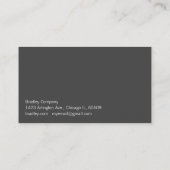 Carte De Visite Boîte grise (Dos)