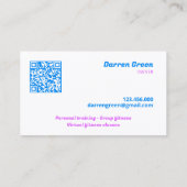 CARTE DE VISITE BOÎTE LOGO PERSONNALISÉ QR (Dos)