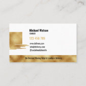 Carte De Visite Boîte professionnelle Camion Déplacement de livrai (Dos)