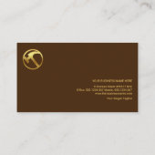 Carte De Visite Boîte spéciale Construction de texture de bois Han (Dos)