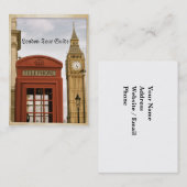 Carte De Visite Boîte téléphonique et tour de Big Ben (Devant / Derrière)