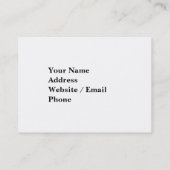 Carte De Visite Boîte téléphonique et tour de Big Ben (Dos)