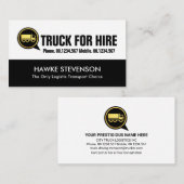 Carte De Visite Boîte vocale Creative Camion Conduite (Devant / Derrière)