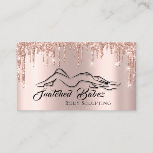 Carte De Visite Boîtes de massage de Parties scintillant pour le