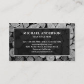 Carte De Visite Boîtes en bois de chauffage Installation de chemin (Dos)