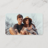 Carte De Visite Boîtier Mariage photo 100 Pack simple de typograph (Dos)