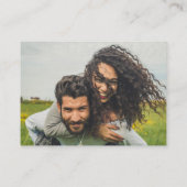 Carte De Visite Boîtier photo 100 QR CODE MARIAGE RSVP Green (Dos)