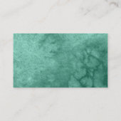 Carte De Visite Boîtier RSVP doux 16 Papillon floral vert (Dos)